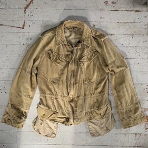 Asymmetric Reconstructed Military Jacket